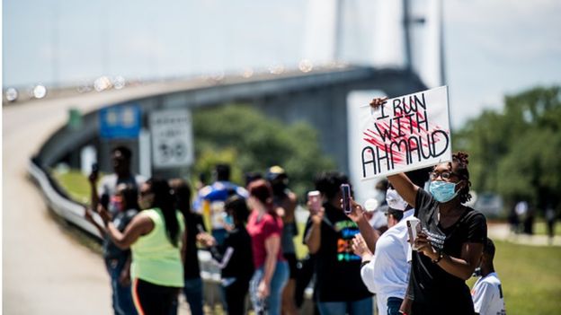 Demonstrators have been able to go out on to the streets in support of the Arberys in the last week