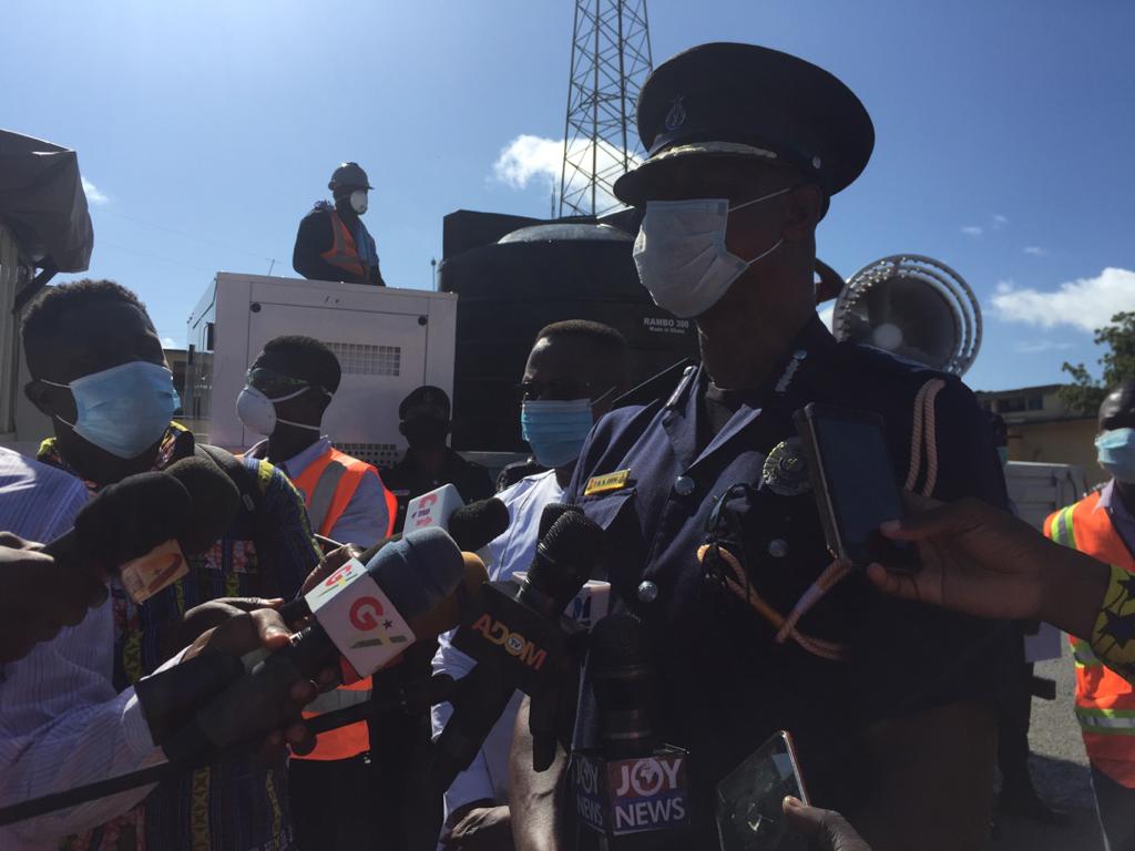 COP PAUL MANLY AWINI   : Zoomlion  disinfection of Police facilities