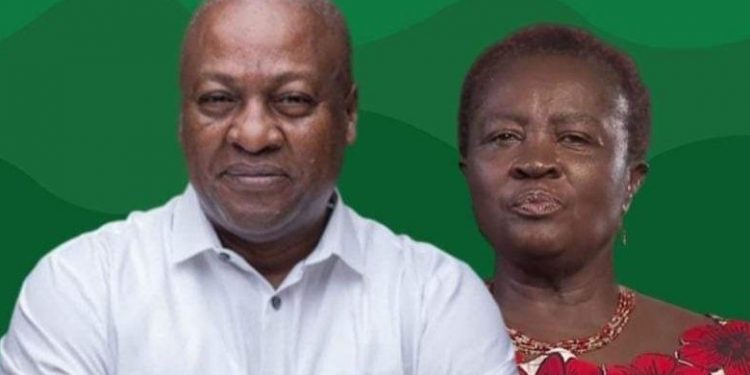Prof Jane Naana Opoku Agyemang and President Mahama
