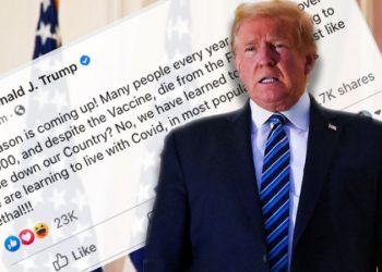 Trump Covid post deleted by Facebook and hidden by Twitter.