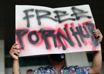 Thailand: Protest In Bangkok Against Ban On Pornography Websites.