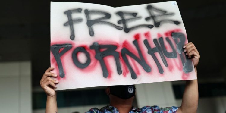 Thailand: Protest In Bangkok Against Ban On Pornography Websites.