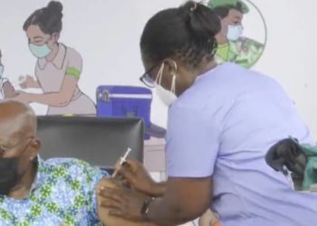 President Akufo-Addo Receives First COVID-19 Jab