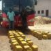 A bus carrying over 250 kilograms of Indian hemp is stopped by police