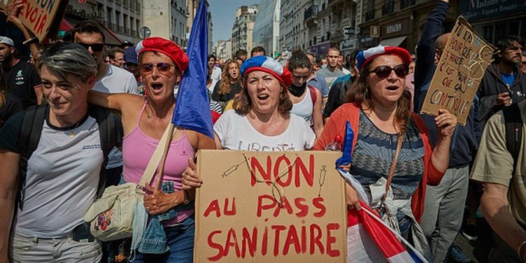 Covid vaccination centers vandalized in France