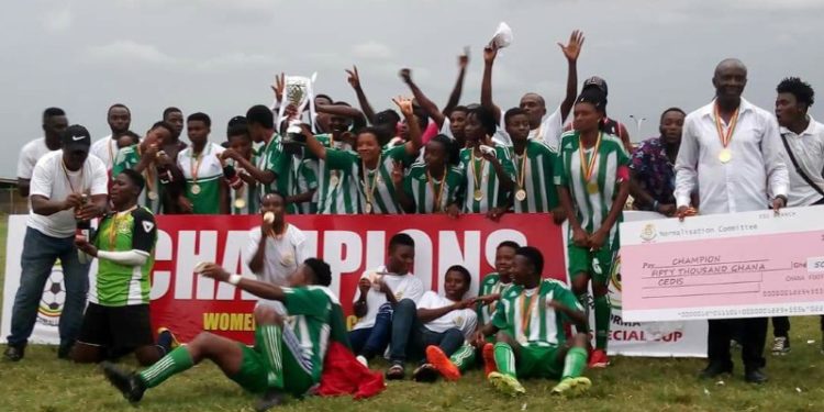 GFA president congratulates Hasaacas Ladies and Ampem Darkoah Ladies