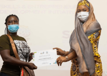 Samira educates 4,701 young people in various skills, including yoghurt-making