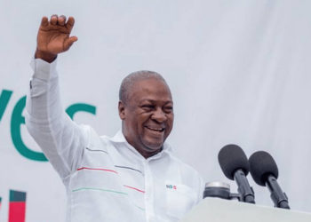 Mahama signals  comeback in his 'first' appearance after defeat