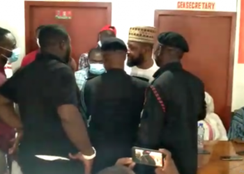 Confusion reigns during NC press conference over  suspension of General Secretary