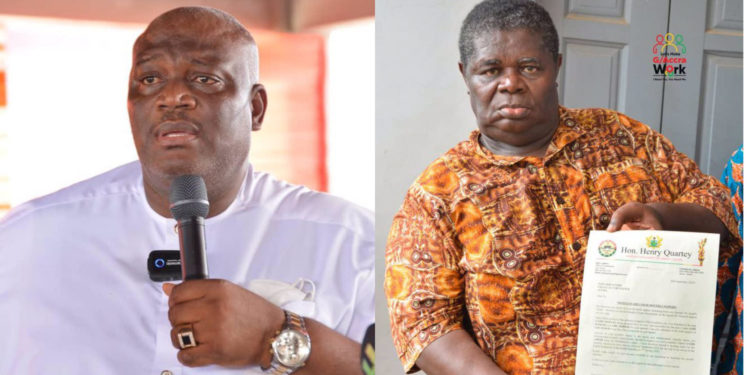 Greater Accra Minister, Henry Quartey shares his salary with veteran actor, Psalm Adjeteyfio till the end of Ghana’s 8th Parliament