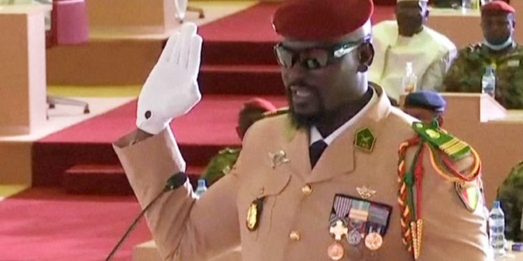 Mamady Doumbouya: Guinea coup leader sworn in as president