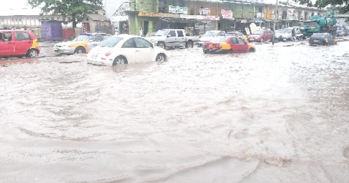 Parts of Cape Coast flooded after Friday dawn heavy downpour