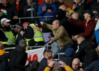 Hungary Fans Clash With Police After England Match At Wembley
