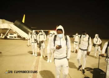 Black stars arrive in South Africa for the Ethiopia clash