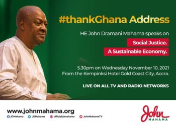 John Mahama ends nationwide ‘thank you tour’ with public lecture today