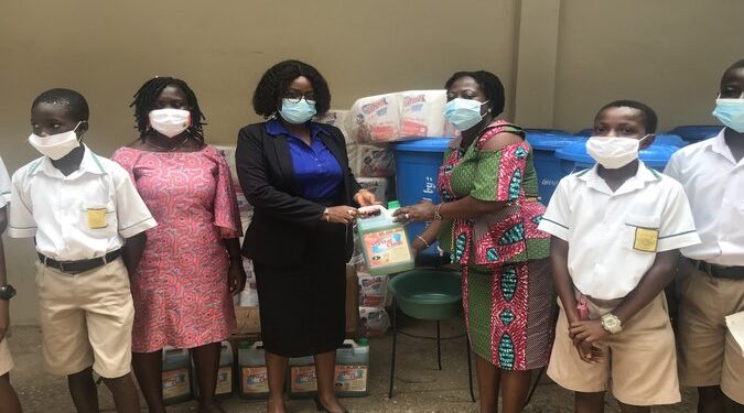 Cape Coast North Taxpayer Service Centre donates PPES to schools