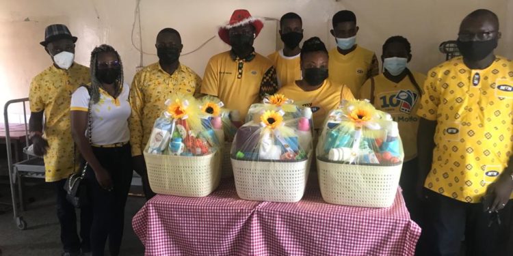 MTN Ghana Foundation donates hampers to nursing mothers in Cape Coast