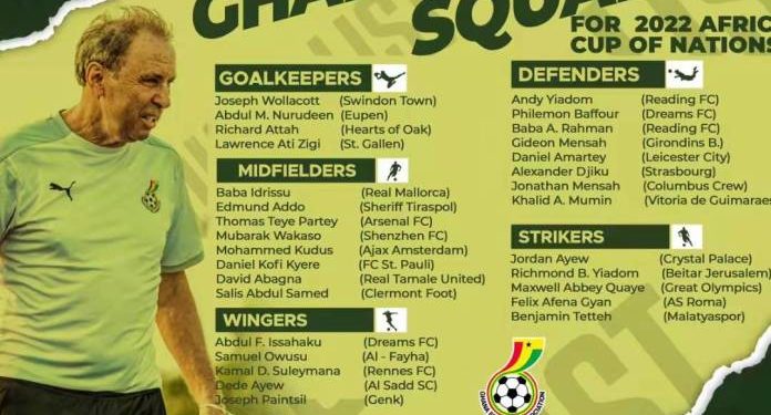 5 Local players make Black Stars’ 30-man provisional squad for 2022 AFCON
