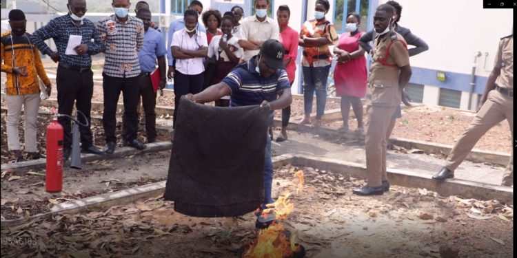UCC: CBS organizes Fire safety workshop for Staff