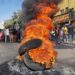 Teargas and flames as thousands in Sudan defy military