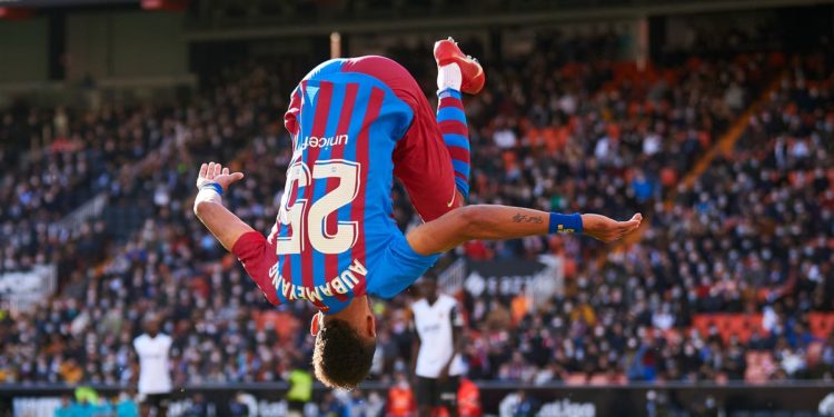 Aubameyang Barcelona hat-trick has social media buzzing