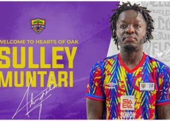Sule Muntari Makes his debut as Hearts of Oak clash with Great Olynpics