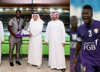 Asamoah Gyan honored by former club Al Ain