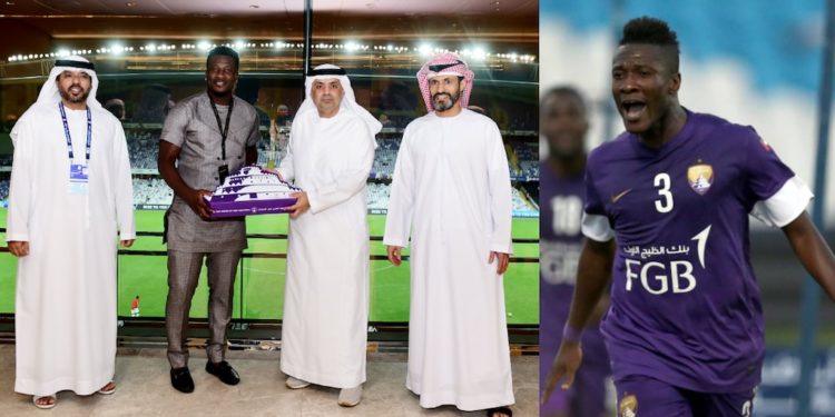 Asamoah Gyan honored by former club Al Ain