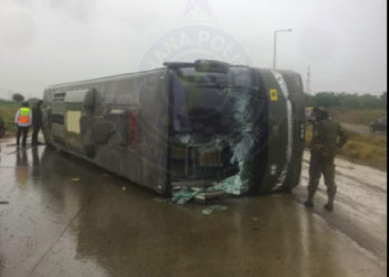 Military bus carrying personnel involved in accident on N1 Highway