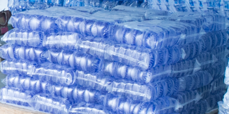 Sachet of water to sell at ¢0.40, a bag goes for ¢8 effective today