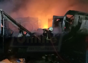 Fire guts Takoradi makeshift market