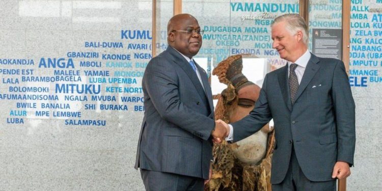 Belgian royals in DR Congo: King Phillipe returns looted mask