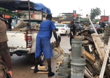 CCMA begins Decongestion Exercise in Abura and Kotokuraba Markets