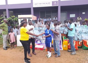 Lady Gladys Campaign for the Blind Donates to Cape Coast School for the Blind and Deaf