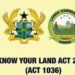 Land owners advised to stay abreast with the New Land Act 2020