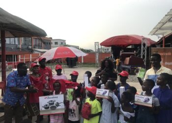 Blow Chem Industries award loyal customers in Cape Coast for the month of May Draw