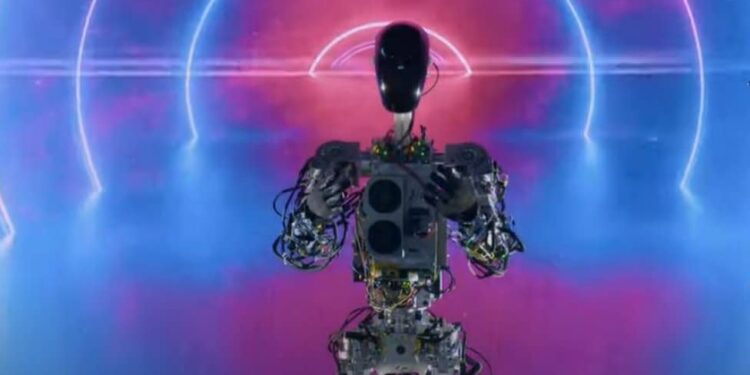 Tesla boss Elon Musk presents humanoid robot Optimus
