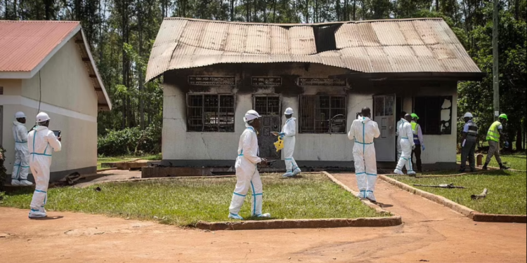 Parents receive bodies of children killed in Uganda blaze