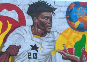 Nima celebrates Mohammed Kudus with a mural