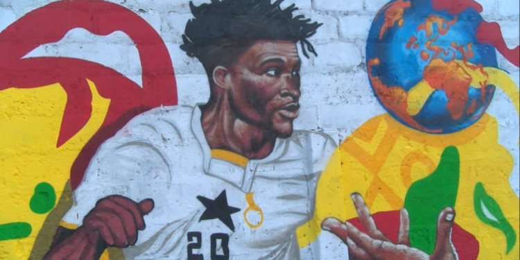 Nima celebrates Mohammed Kudus with a mural