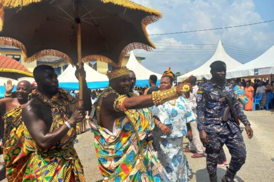 New chief falls from palanquin during coronation in Central Region