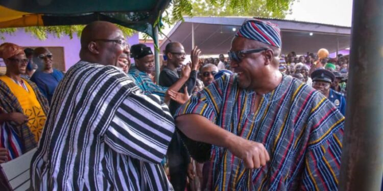 We are one people – Bawumia and Mahama laud peaceful enskinment of new Yagbonwura