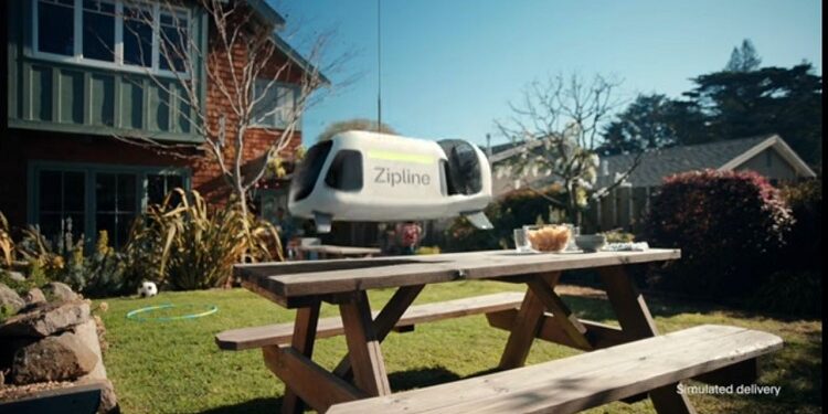 Zipline launches drone home delivery service