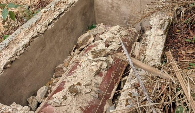Unknown persons looting tombs at Dormaa cemetery in Bono Region