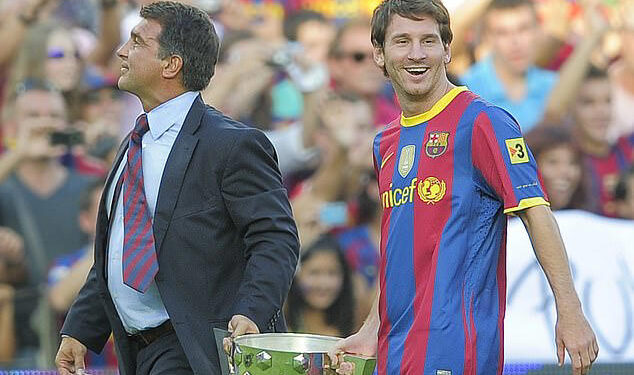 Joan Laporta promises Barcelona ‘will do everything’ to bring Lionel Messi back