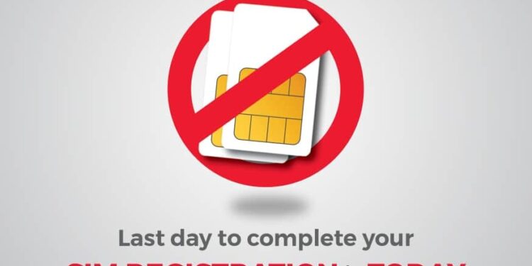 Active, unregistered SIM cards to be deactivated and removed today