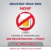 Active, unregistered SIM cards to be deactivated and removed today