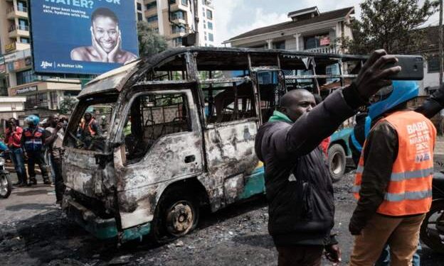 Vehicles burnt amid Kenya opposition protests