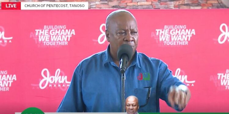 Mahama promises to fight corruption when re-elected