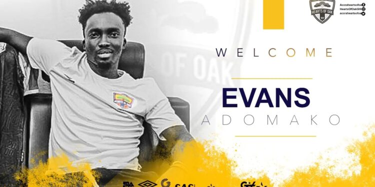 Hearts of Oak signs Evans Adomako from Asekem FC